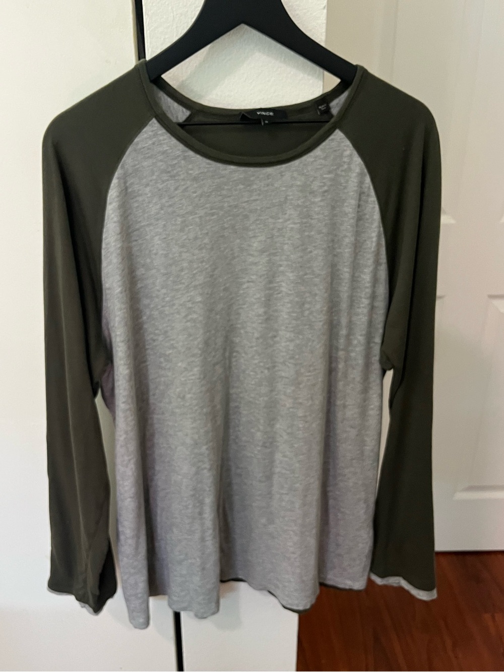 Vince Double-Layer Pima Cotton Long Sleeve T-Shirt